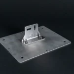 Dieses Bild zeigt den GSF PV-Halter 90° mit Klebegrundplatte.