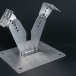 Dieses Bild zeigt den GSF PV-Halter EASY hoch mit Klebegrundplatte.